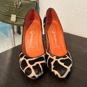 Jeffrey Campbell Leopard Heels Size 6. Handmade